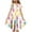 #150-Multicolor, variant on AUNVITO Girls Easter Dress Flutter Sleeve Short Sleeve Round Neck with Easter Print Waist Pocket Tiered Casual Summer