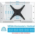 thumbnail image 4 of Ceiling TV Mount for Most 24''- 65'' TVs, Hanging TV Ceiling Mount for 32 43 50 55 60 65 inch TVs, Full Motion Height Adjustable TV Mount Bracket, Holds up to 99lbs, Max VESA 400x400mm, MU0039, 4 of 8