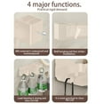 thumbnail image 7 of Hiroekza No-Drill Bathroom Sink Caddy with Hair Dryer Holder Plastic Wall Mounted Storage Rack for Bathroom Accessories White, 7 of 7