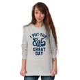 thumbnail image 4 of I Put Eat In Cheat Day Funny Foodie Long Sleeve TShirt Men Women Brisco Brands M, 4 of 6
