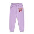 thumbnail image 5 of Girls Boys 2 Piece Sweatsuits Cute Sweatsuits for Teens Drop Shoulder Hoodie and Soft Sweatpants Casual Outfit Sportwear OutfitSize 8-9 Years, A-Purple, 5 of 6
