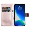 thumbnail image 2 of Nalacover Wallet Case for iPhone 14 Pro Max, Card Slots Holder Magnetic Clasp Premium Luxury PU Leather Flip Folio Cover with Kickstand Wrist Strap Soft Silicone Shockproof Case,Rosegold, 2 of 8