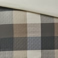 thumbnail image 3 of Madison Park Ridge 6 Piece King/Cal King Herringbone Duvet Cover Set Neutral, 3 of 6