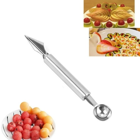 

Chziua Peeler Fruit Carving Spoon Convenient Cold Dishes Ice Digging Scoop Household Accessories