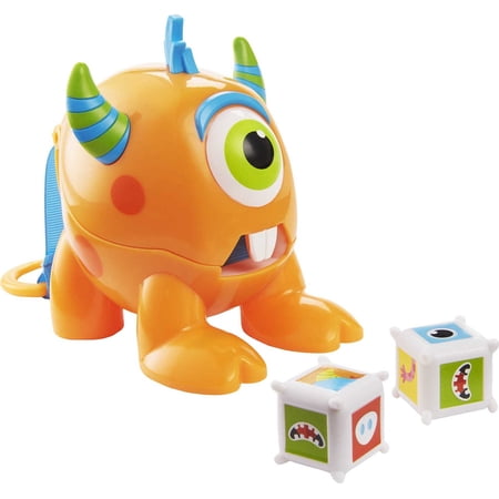 Fisher-Price Roll-a-Match Preschool Kids Game Learn Matching & Memory with Monster Dice Roller.