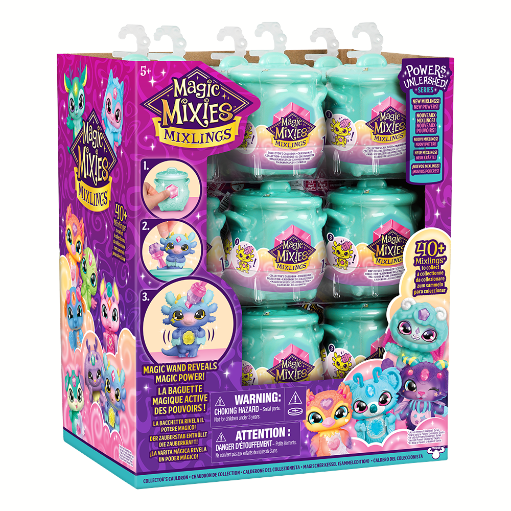 Magic Mixies Mixlings Collector's Cauldron 18 Pack, Magic Wand Reveals Magic  Power, Powers Unleashed. Series, for Kids Aged 5 and Up (Styles May Vary)  S2 Cauldrons 