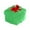 Green, variant on christmas decorations 12 Christmas glow-in-the-dark mini gift boxes, miniature decorative transparent gift boxes, DIY small accessories