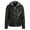 Black, variant on Alta MILJ120 Men's Faux Leather Moto Jacket - Black - Small