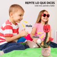 thumbnail image 3 of Un Juguete de Tulipán Que Puede Brillar y Hablar, Tiene 120 Música, Puede Grabar, Repetir Lo Que Dices, Simular Tulipanes, Juguetes Educativos De Educación Temprana e Interactuar Con Niños(rojo) XGeek Y-2, 3 of 7