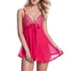 thumbnail image 1 of Gibobby arnés para mujer Ropa de dormir Mujer Encaje Malla Lencería Cuello en V Bordado Bowknot Ropa de dormir Íntimos(Rosa, XXXL), 1 of 3