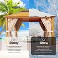 thumbnail image 7 of Aoxun 10' x 12' Hardtop Gazebo with Aluminum Frame, Double Galvanized Steel Roof, 7 of 7