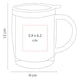 thumbnail image 3 of Paquete con 48 piezas de Taza doble pared acero inoxidable con tapa rojo 9 x 12, 3 of 4