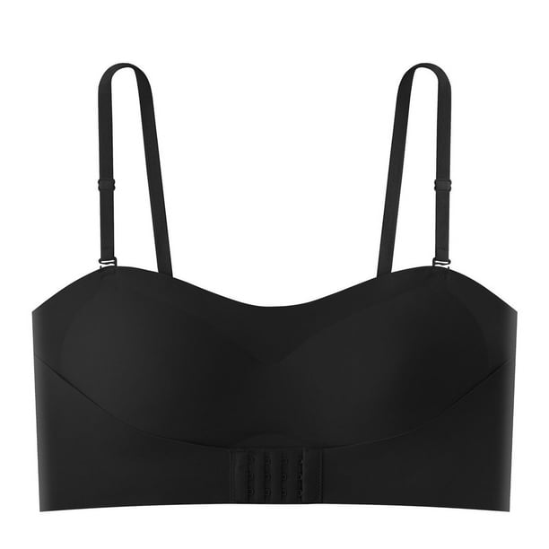 Ropa interior de verano sin costuras en la espalda, parte superior fina de seda de hielo, accesorio, top de tubo para el pecho, camisola de una palabra, top de tubo para mujer