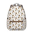 thumbnail image 1 of Big Eyes Owl Pattern Student’s Backpack Wear-Resistant, Waterproof, Adjustable Strap School Bag with Breathable Padding, Multifunctional for Sports, Camping, Travel, and Daily Use, 1 of 6