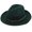 Dark Green, variant on Dytern Fall,1pc Stylish Chain Flat Brim Hat Elegant Chain Jazz Hat Simple Chain Felt Hat