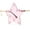 Gold - Pink, variant on Rhinestone Studded Rimless Star Shape Hippie Color Sunglasses Gold - Red