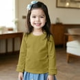 thumbnail image 2 of LNMQLPDBS Y2k Tees Girls Bell Sleeve Top 4t Girl Tops Girls Green Shirt Girls Long Sleeve Shirts Size 6 Girls 10-12 Girls 8-10 Clothes, 12-18 Months, 2 of 6