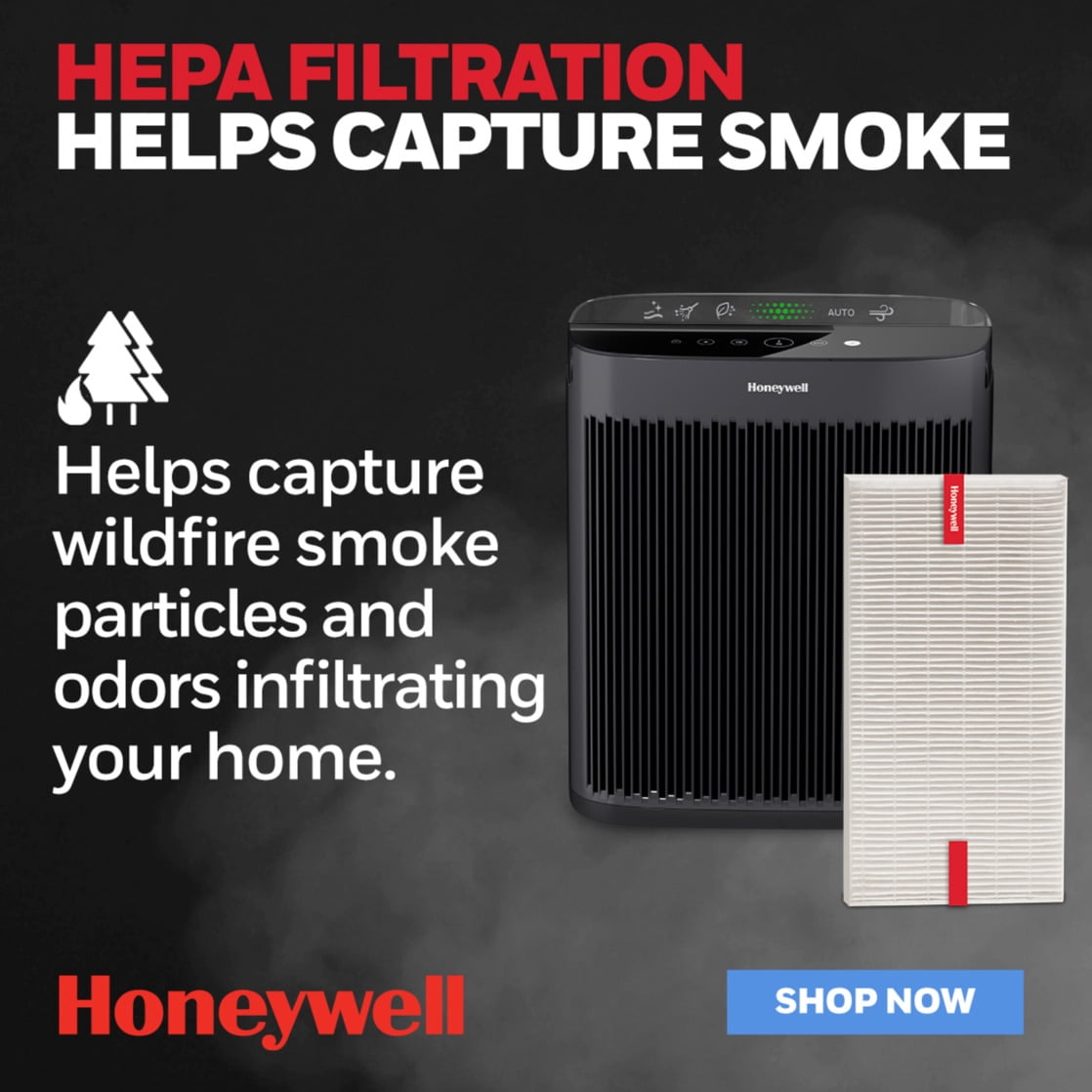 Honeywell Air Purifier Replacement Filter, HRF-R1, R HEPA Filter, 2 Pack