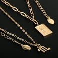 thumbnail image 3 of Claire's Gold Zodiac Scorpio Unisex Necklace Set, Lobster Closure, Adult, 2 Pack, 38377, 3 of 6
