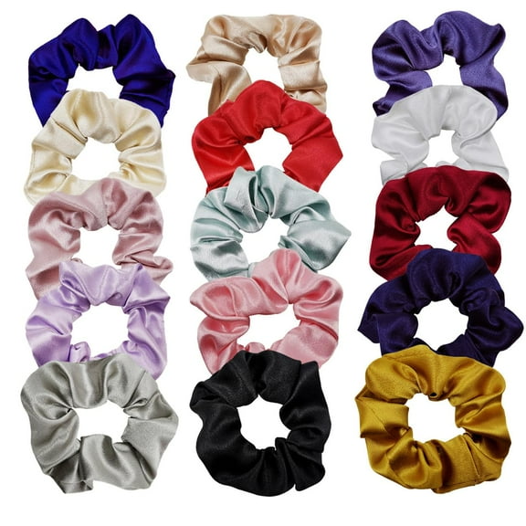 6 Pcs Cloth Elastic Hair Ties Hair Accessories Scrunchie Ponytail Holder Thick Hair Ties Thick Seamless Hair Ties Ponytail Holder Perfect Suitable for Women With Style Colorful DIY