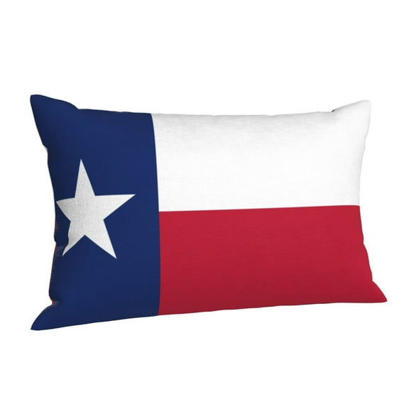Hidden Zipper Pillowcases Texas Flag America Lumbar Pillow Case Decorative Pillow Cases Bed Cushion Covers 20"x30"