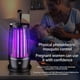 thumbnail image 4 of Mosquito Killer Lamp, 360 3000v Electric Mosquito Repellent, Insect Killer No Noise Effective Mosquito Killer for Indoors and Outdoors (Black), 4 of 5