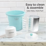 Nostalgia 4-Quart Electric Parlor-Style Ice Cream Maker, Aqua