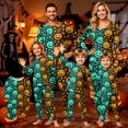 thumbnail image 7 of Spooky Family Pajamas Set Jack O Lantern Print, Elastic Waist Halloween Family Pajamas Long Sleeve Crew Neck, Funny Matching Halloween Pajamas for Ki’ds Adults, 7 of 7