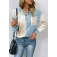 thumbnail image 2 of Two Tone Hooded Sweatshirt, Light Blue, Large, 2 of 5