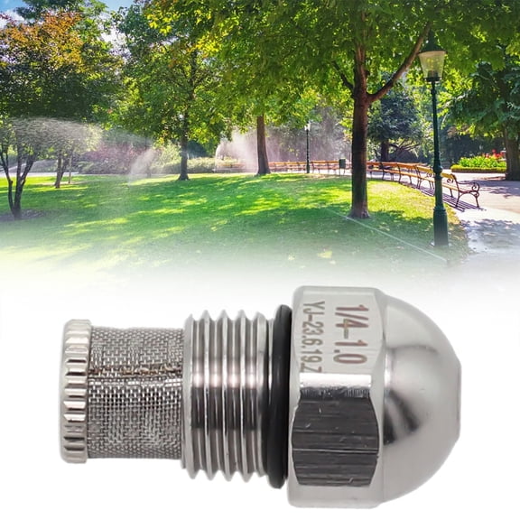 304 Stainless Steel Mist Nozzle 1/4 Bspt Thread 0.3-1.5Mm Orifice Fine Atomizing Spray Nozzle For Cooling Humidification Dust Suppression