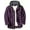 Purple, variant on Men's & Big Men's Long Sleeve Plaid Flannel Hooded Shirt, Sizes S-3XL