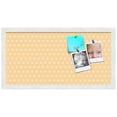 thumbnail image 2 of PinPix 24x12 Custom Cork Bulletin Board Orange Polka Dot Poster Board Has a Fabric Style Canvas Finish, Framed in Orange Polka Dot, by ArtToFrames (PinPix-266), 2 of 6