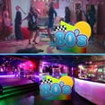 thumbnail image 7 of 3.74 ft 80's Cardboard Stand up Cutout Life Size Retro 1980's Theme Party Decoration 80s Music Party Photo Prop Standup Back to The 80s Backdrops for 1980s Retro Rock Hippie Neon Supplies, 7 of 7