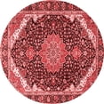 thumbnail image 1 of Ahgly Company Indoor Round Medallion Red Traditional Area Rugs, 6' Round, 1 of 4