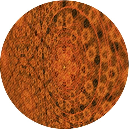 

Ahgly Company Indoor Square Patterned Orange Red Orange Area Rugs 3 Square