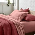 thumbnail image 7 of Bare Home Dusty Rose Sandwashed Microfiber Sheet Set, Wrinkle Resistant, Deep Pocket, Twin XL, 7 of 7