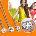thumbnail image 2 of Stainless Steel 3-Piece Puzzle Heart Necklace - Family Friendship Jewelry for Sisters & Friends, 2 of 7