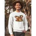 thumbnail image 2 of Fire Breathing Dragon. Sweatshirt Men -Image by Shutterstock, Male 4X-Large, 2 of 4