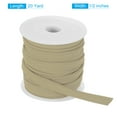 thumbnail image 2 of Uxcell 1Pcs Cinta de Piping para Costura DIY, Borde de Tela, Color Caqui Claro, 1/2" x 20 Yardas, 2 of 5