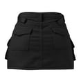 thumbnail image 7 of RUTAYY Women Mini Cargo Skirt Low Waist Short Denim Jean Skirt Solid Color Casual Travel Skirts, 7 of 7