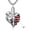 1-jan.-garnet, variant on Skeleton Urn Necklace for Ashes 925 Sterling Silver Heart Birthstone Skull Urn Pendant Necklaces Memorial Keepsake Cremation Jewelry for Women Men, 20"+2"