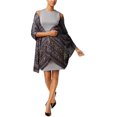 thumbnail image 2 of I-N-C Womens Embellished Wrap, Grey, One Size, 2 of 3