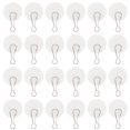 thumbnail image 1 of Mobutofu 50Sets Clear Self Adhesive Ceiling Hooks for Home Decor Strong Load Bearing PVC Steel, 1 of 7