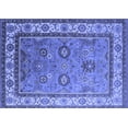 thumbnail image 1 of Ahgly Company Machine Washable Indoor Rectangle Oriental Blue Industrial Area Rugs, 8' x 12', 1 of 4