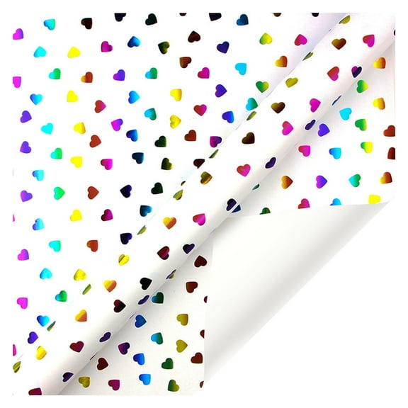 CELNNCOE Gift Wrapping Paper, Colorful Bronzing Foil Pattern Wrapping Paper Roll, Metallic Holiday Gift Wrap For Birthday And Christmas Present Packaging