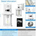 thumbnail image 5 of VIANIS Outdoor Motion Lights for House, 2-Pack Dusk to Dawn Outdoor Lanterns for Front Porch Waterproof, Anti-Rust Aluminum Exterior Wall Sconce with Tempered Water Glass for Garage, 5 of 10