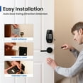 thumbnail image 6 of DESLOC C100-W Smart Door Lock with Display,Keyless Entry Door Lock,Keypad Deadbolt for Front Door,Electronic Smart Lock,1-Year Battery Life,Auto Lock,100 User Codes,Easy Installation–Black, 6 of 10