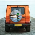 thumbnail image 6 of Sikiie Mallard Duck Swimming In A River PVC Leather Spare Tire Wheel Cover Spare Tire Cover, for Car Truck SUV Camper Trailer Universal Fit(14-17in)-15 inch, 6 of 6