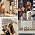 thumbnail image 4 of Graflsoa Adjustable LED Vanity Mirror Lights with 3 Color Temperatures, 10 Brightness Levels, USB Plug & Play, 10 Bulbs for Makeup and Dressing, 4 of 5