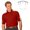 Tomato/Light Khaki, variant on Monterey Club Men's Advantage Colorblock Golf Polo Shirt #1042